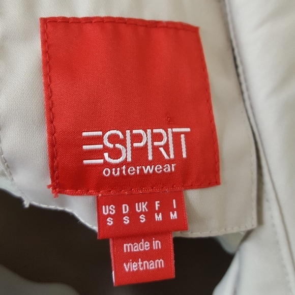 Esprit Tan Trench Pink Tweed lining Coat - Picture 8 of 8